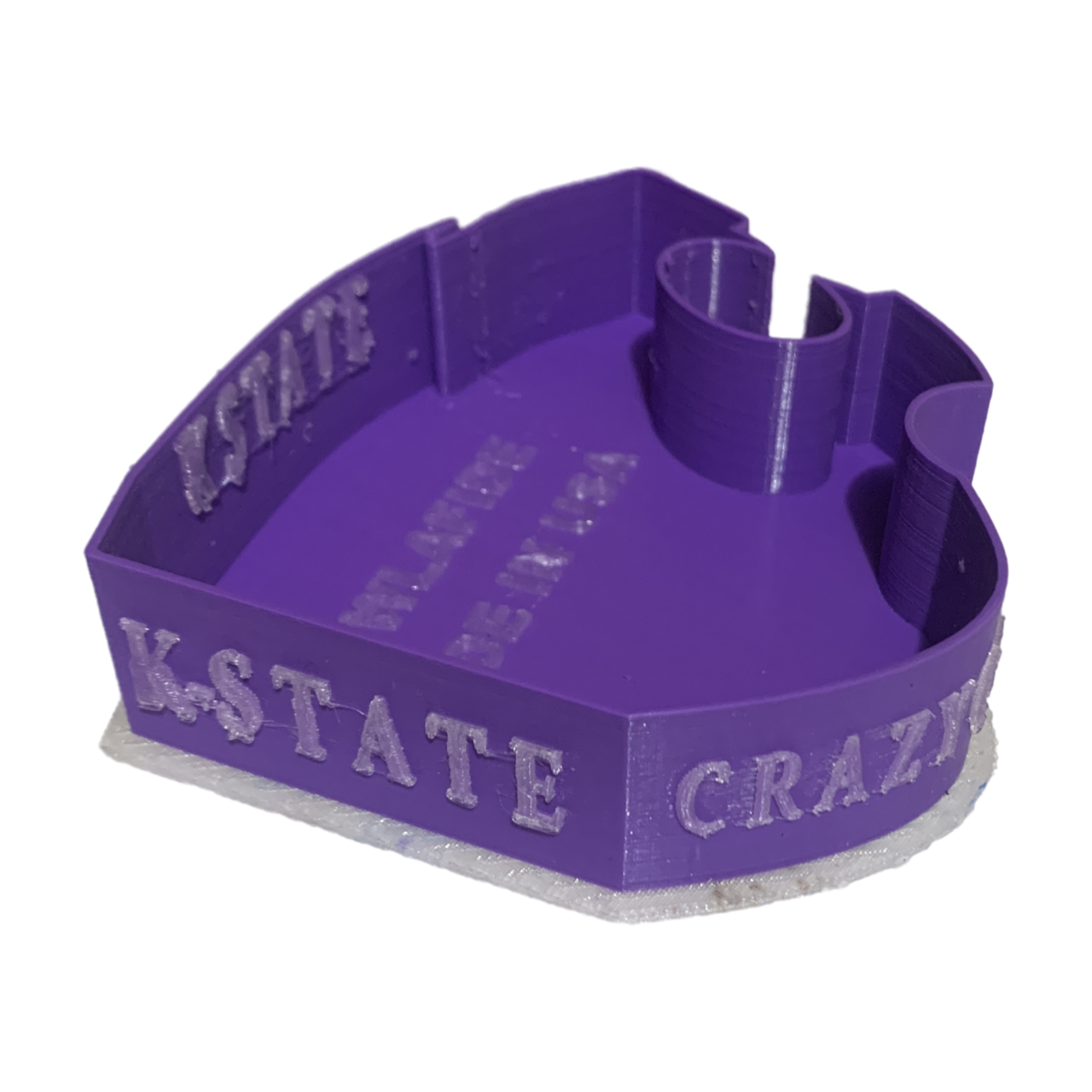 K STATE WILDCAT SHAPED BOWL (GLOW IN THE DARK OPTIONAL)